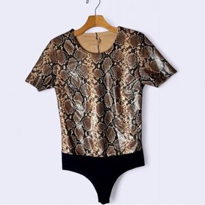 Commando Snakeskin Print Bodysuit